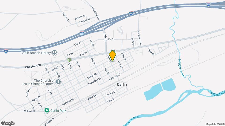 1006 Cedar St Map and Location Details