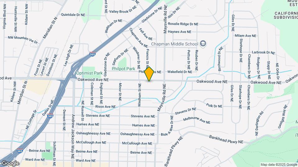 1512 Oakwood Ave NE Mapa y Detalles de la Ubicación