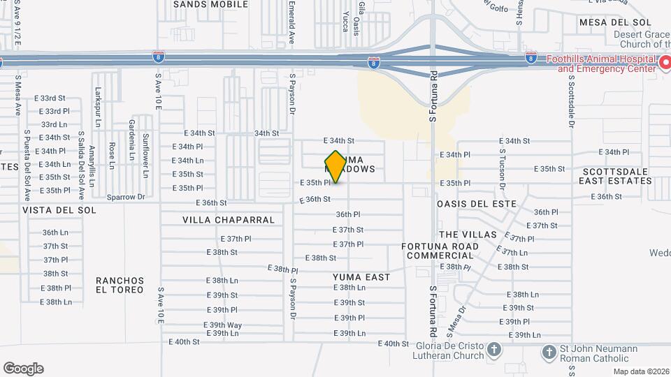 10619 E 35th Pl Map and Location Details