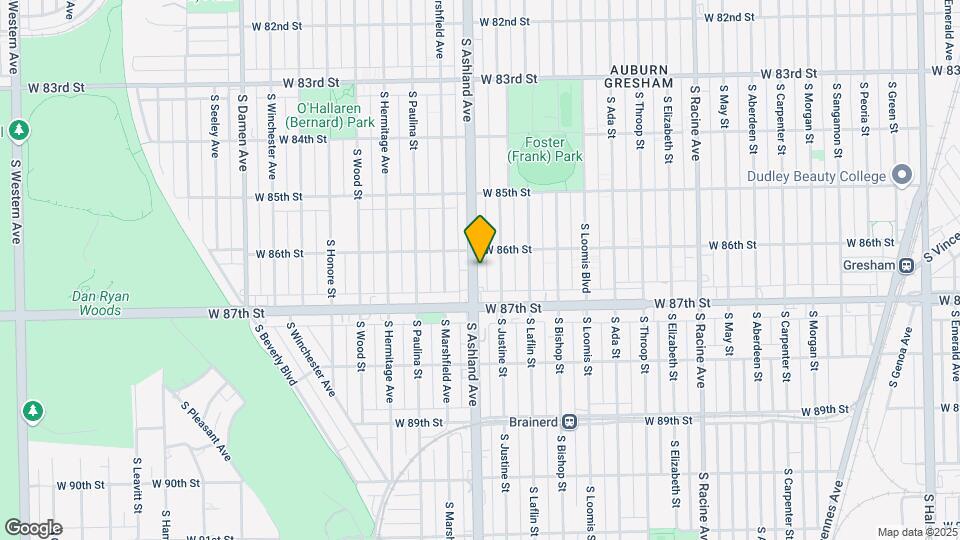 8617 S Ashland Ave-Unit -Unit- 3A Map and Location Details