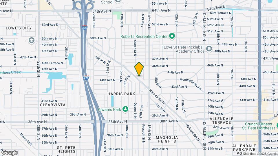 4491 Crestwood Dr N Map and Location Details