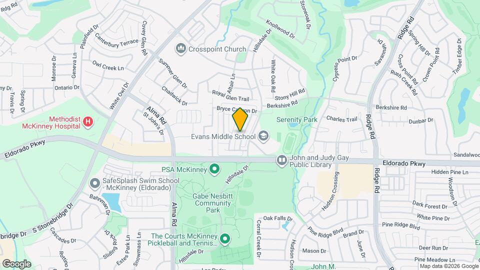 2708 Palo Duro Canyon Dr Map and Location Details