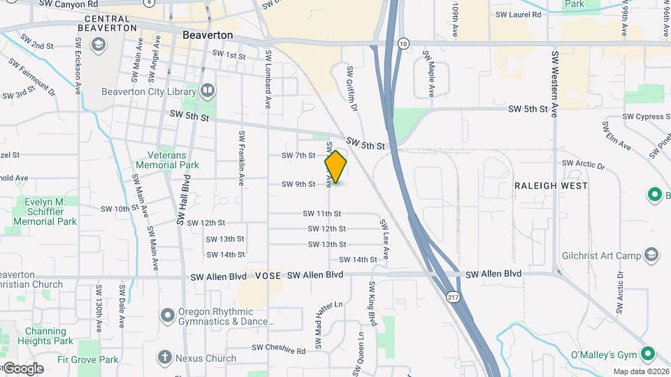 5470 SW Alger Ave Map and Location Details