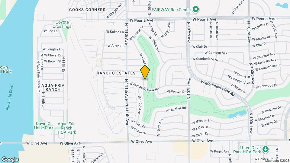 9821 N 110th Ave Map and Location Details