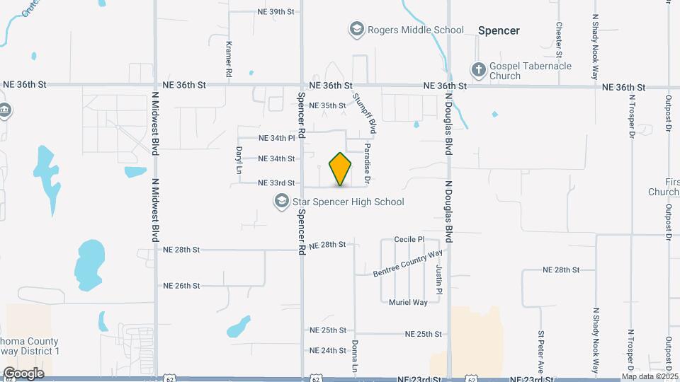 8604 NE 33rd St Map and Location Details