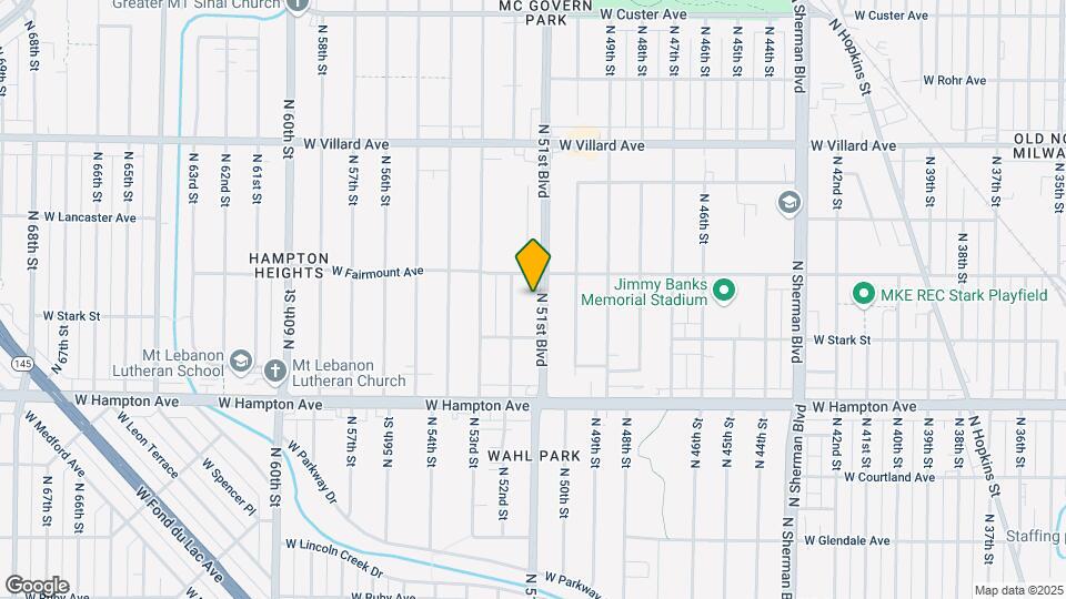 4945 N 51st Blvd Map and Location Details