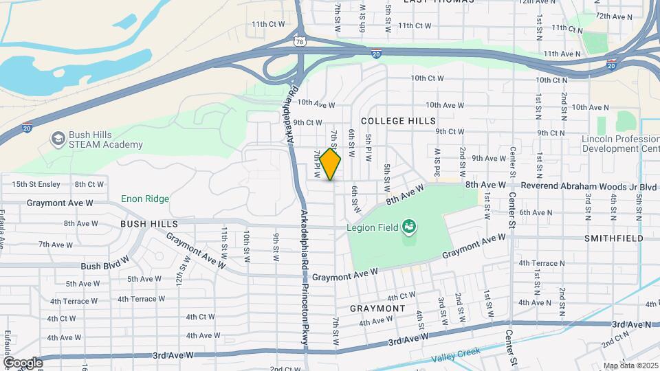 846 7th St W Map and Location Details