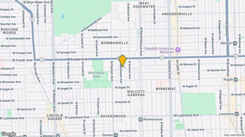 1930 W Winona St, Unit 3 Map and Location Details
