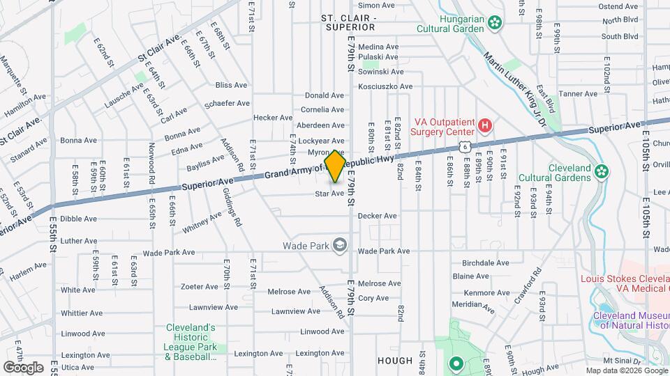 7705 Star Ave Map and Location Details