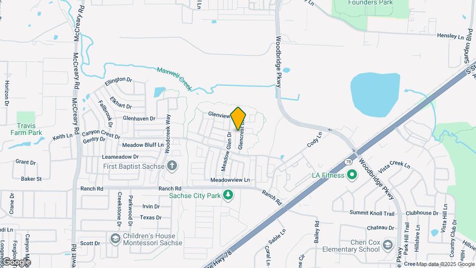 7729 Glencrest Dr Map and Location Details