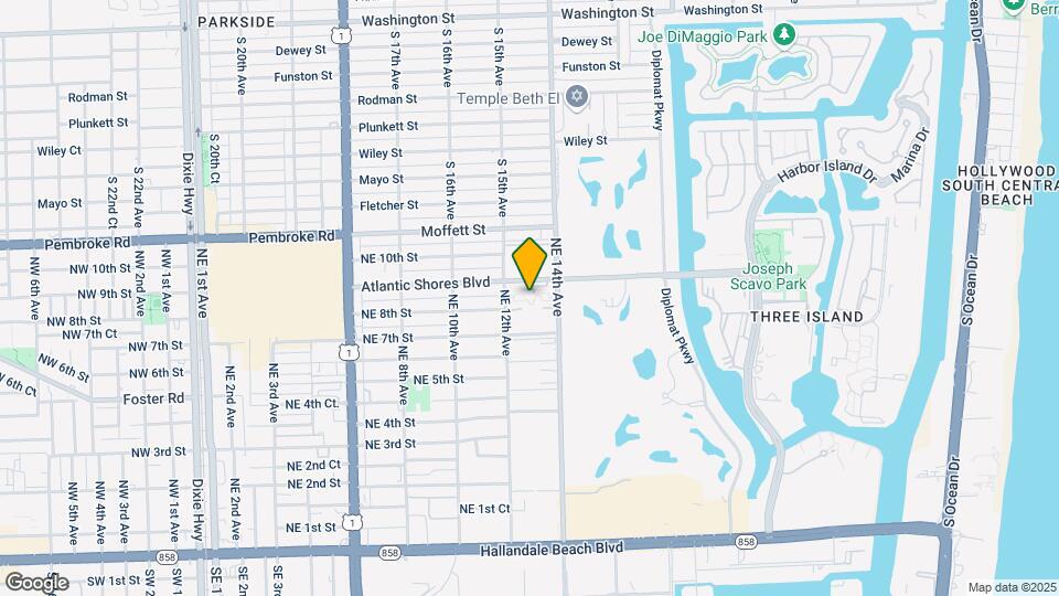 1250 Atlantic Shores Blvd, Unit 121 Map and Location Details