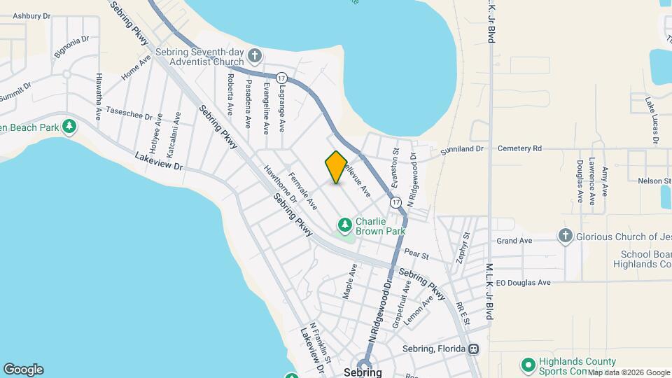 1145 Edgemoor Ave Map and Location Details