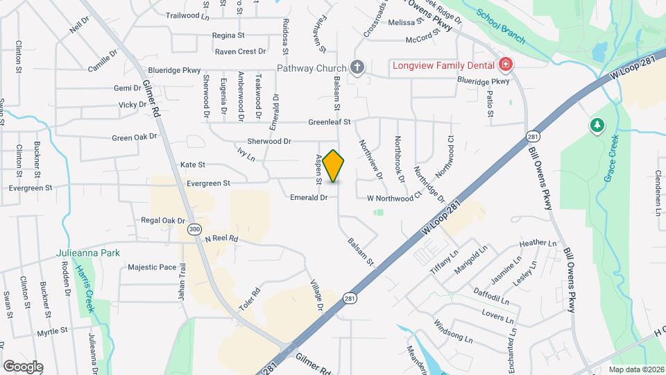 2403 Balsam St Map and Location Details