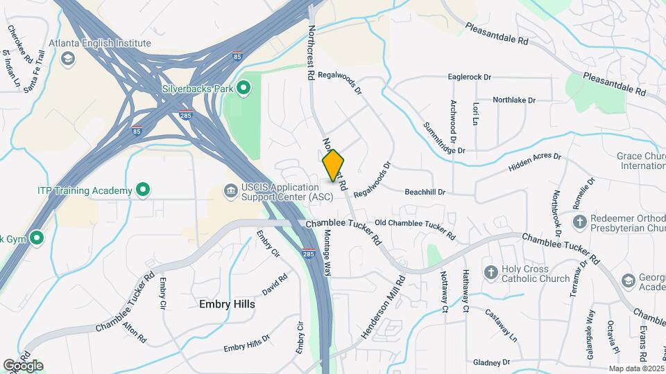 3338 Northcrest Rd Map and Location Details
