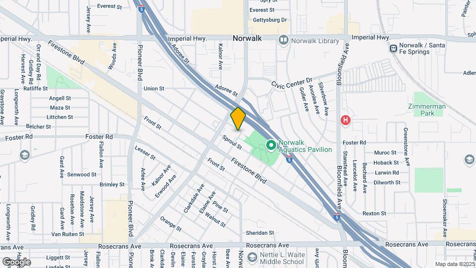 13205 Clarkdale Ave Norwalk, 90650 Mapa y Detalles de la Ubicación