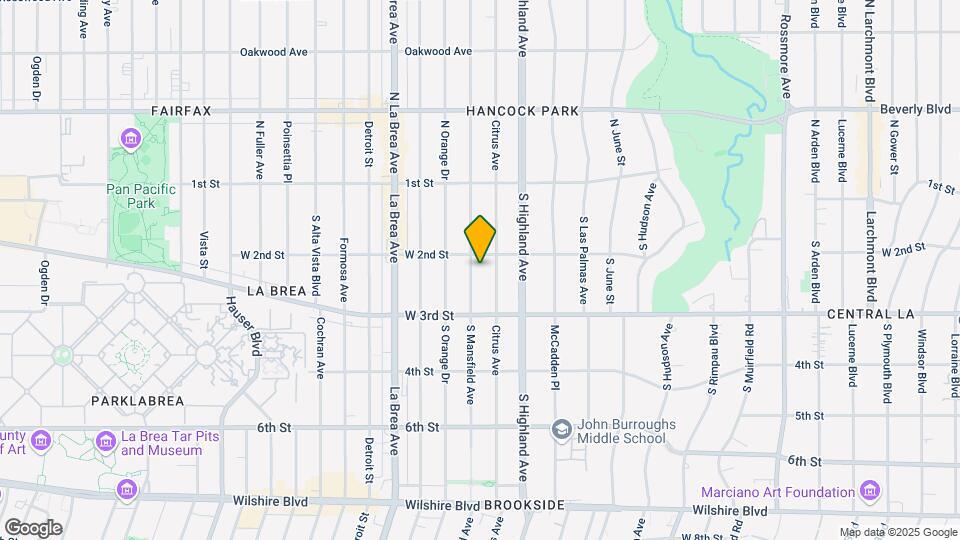 216 S Mansfield Ave Mapa y Detalles de la Ubicación
