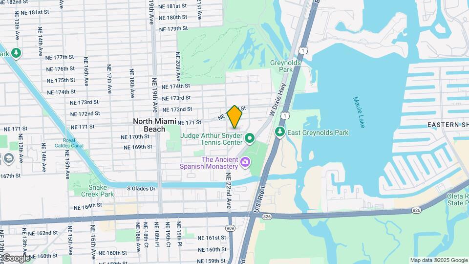 2175 NE 170th St Map and Location Details