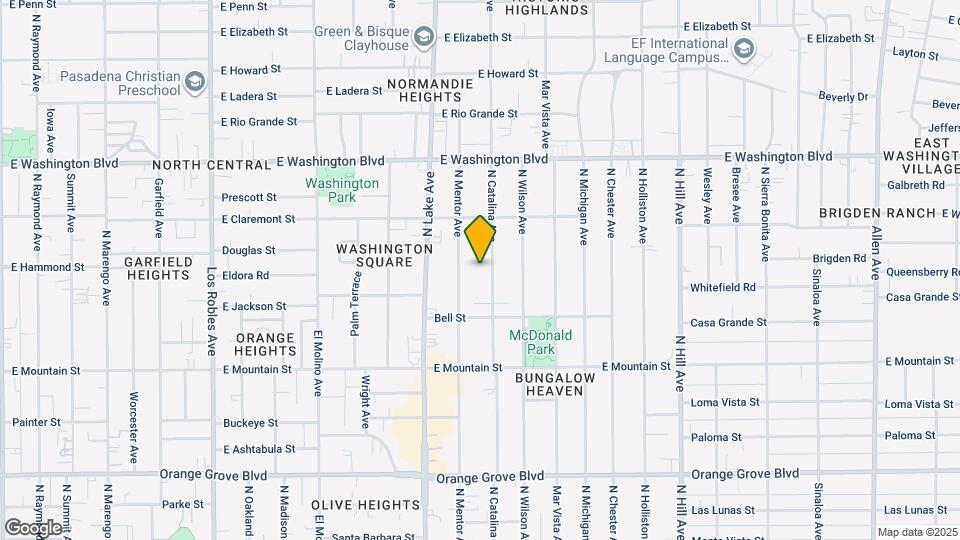 1111 N Catalina Ave Map and Location Details