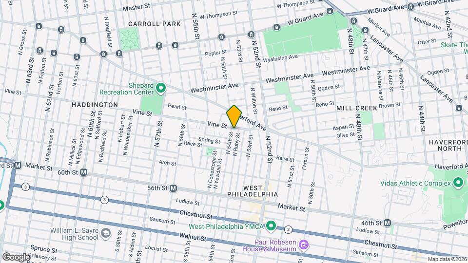 5336 Vine St Map and Location Details