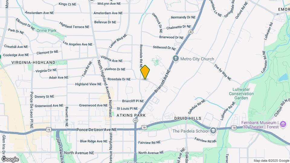 1215 & 1219 Virginia Avenue NE Mapa y Detalles de la Ubicación