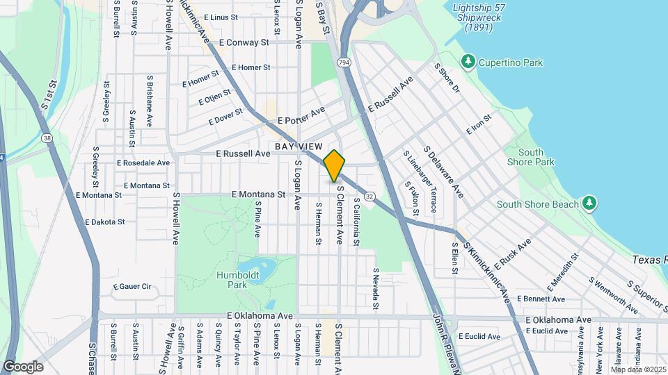 2743 S Clement Ave, Unit Lower Unit Map and Location Details