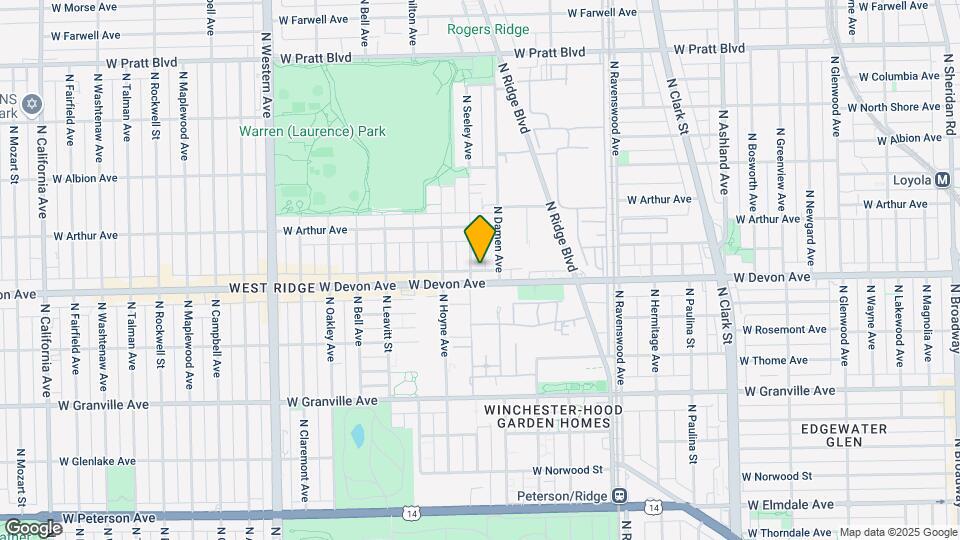 6415-6417 N Seeley Ave Mapa y Detalles de la Ubicación