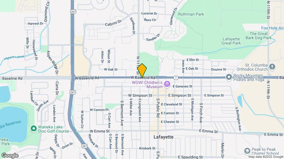 (PAST) Baseline Townhomes Map and Location Details