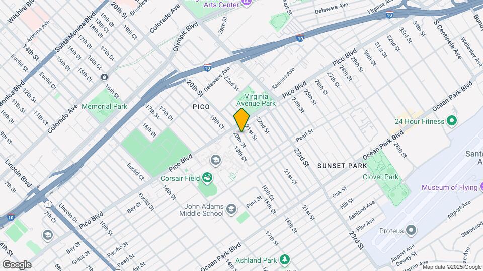 2127 20th St, Unit A Map and Location Details