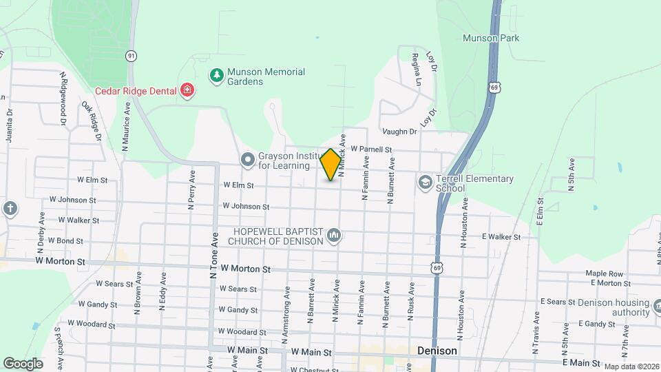 613 W Elm St Map and Location Details