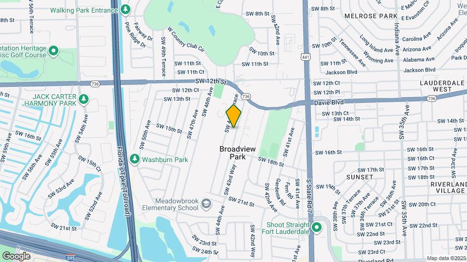 1537 SW 44th Ave, Unit B Mapa y Detalles de la Ubicación