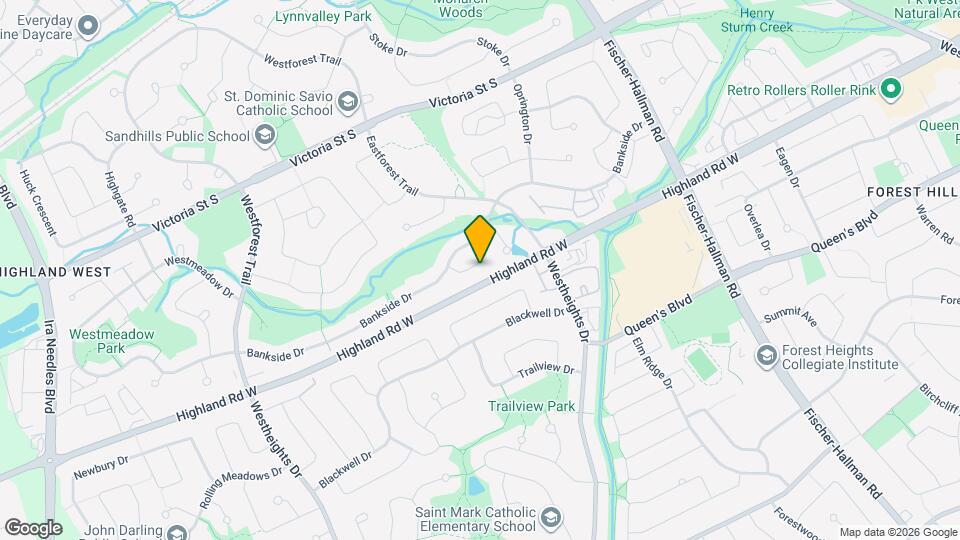 427 Bankside Crescent Map and Location Details