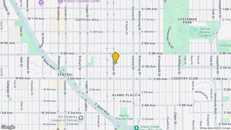 805 E 7th Ave Map and Location Details