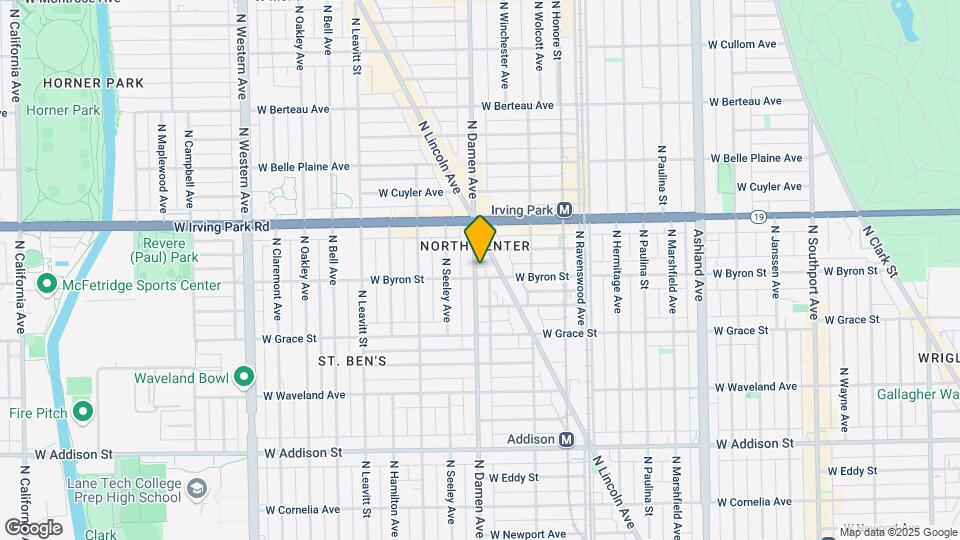 3907 N Damen Ave Map and Location Details