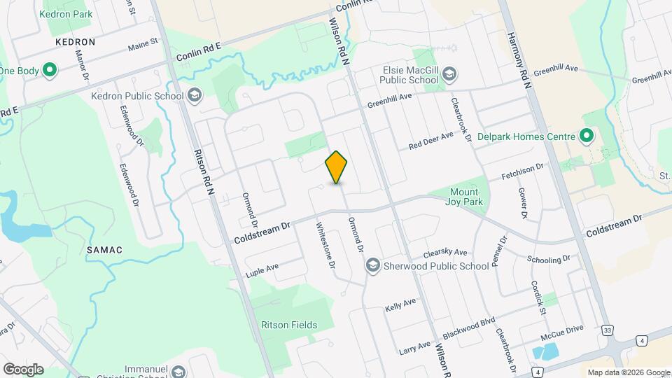 780 Ormond Dr Map and Location Details