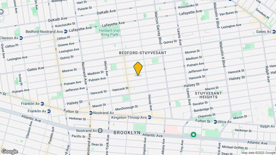 385 Jefferson Ave Mapa y Detalles de la Ubicación