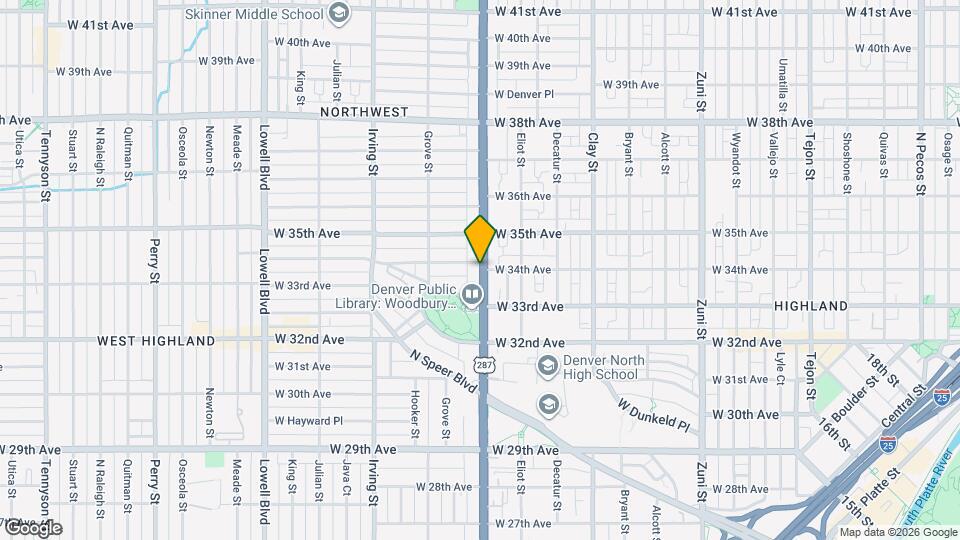 3359 Federal Blvd Map and Location Details