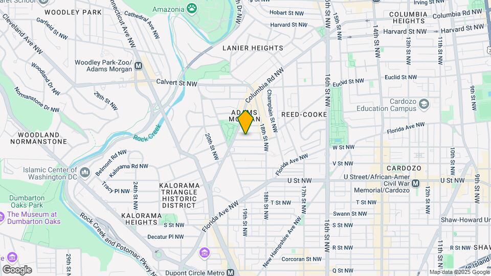1845 Kalorama Rd Nw Map and Location Details