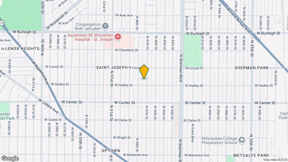 2819-2821-2821 N 47th St Map and Location Details