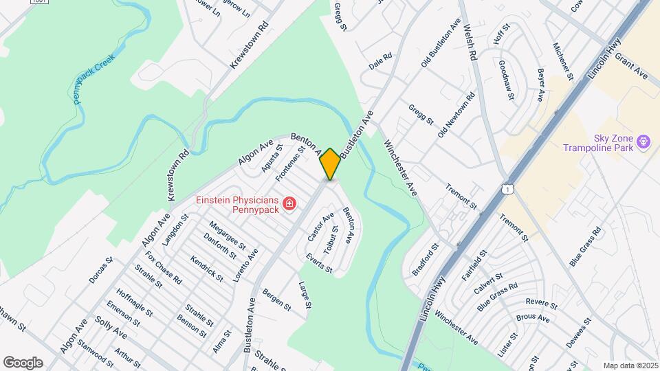 8601 Bustleton Ave Map and Location Details