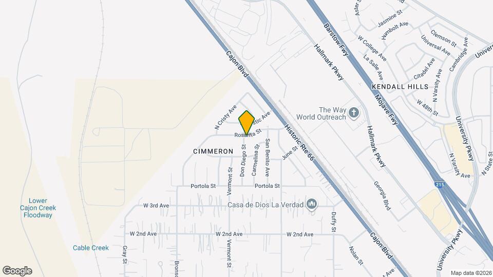 2745 Rosarita St Map and Location Details