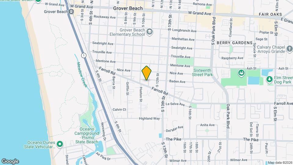 1072 Baden Ave Map and Location Details