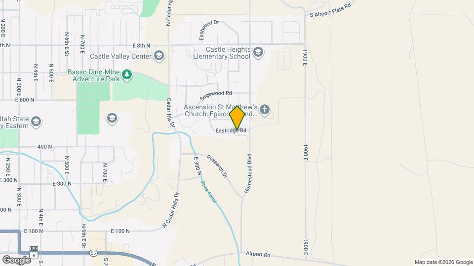 1642 Eastridge Rd Map and Location Details