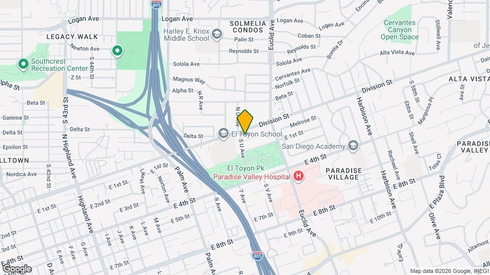 2111 Melrose St Map and Location Details