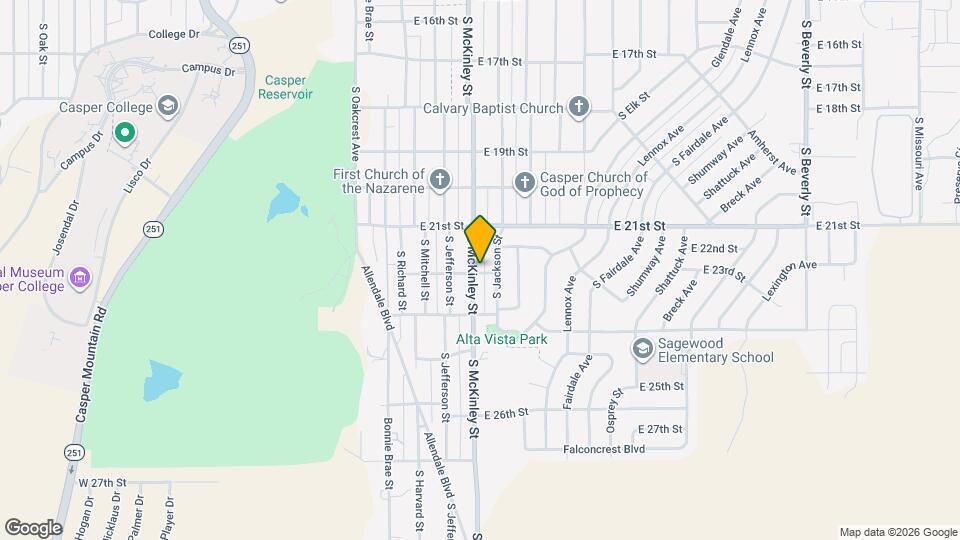 2169 S McKinley St Map and Location Details