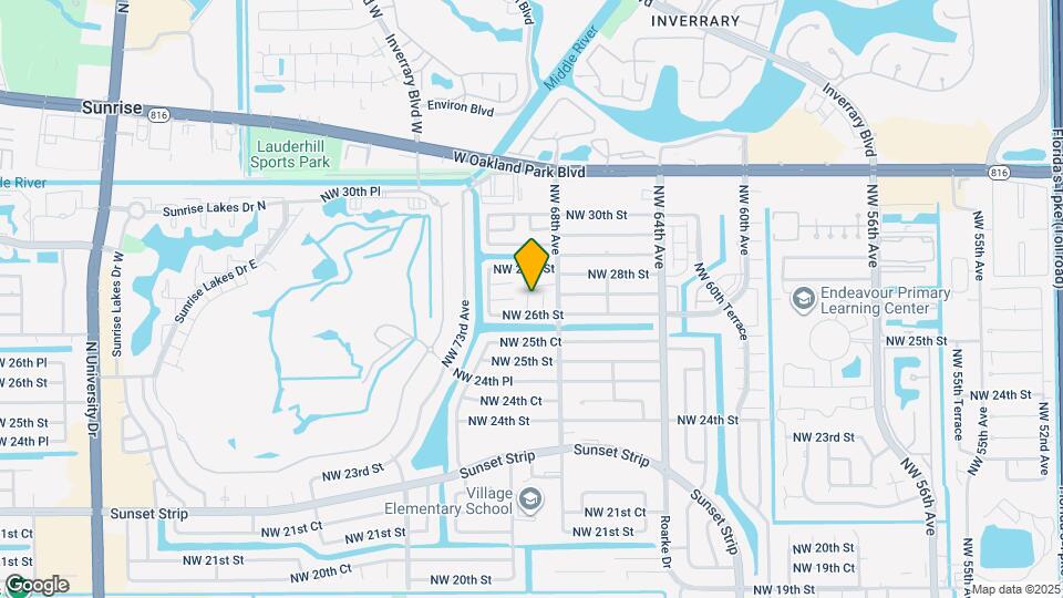 2674 NW 68th Way Map and Location Details
