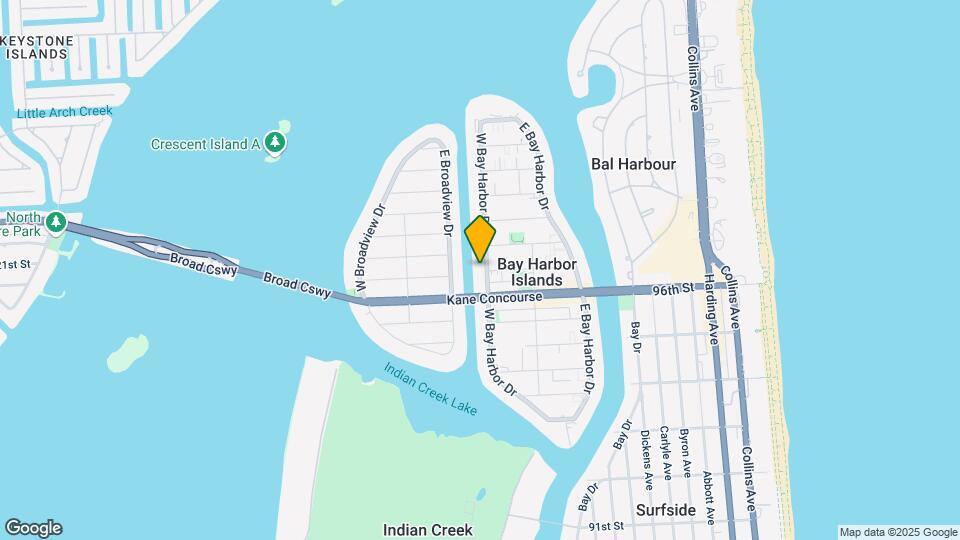 9700 W Bay Harbor Dr Map and Location Details