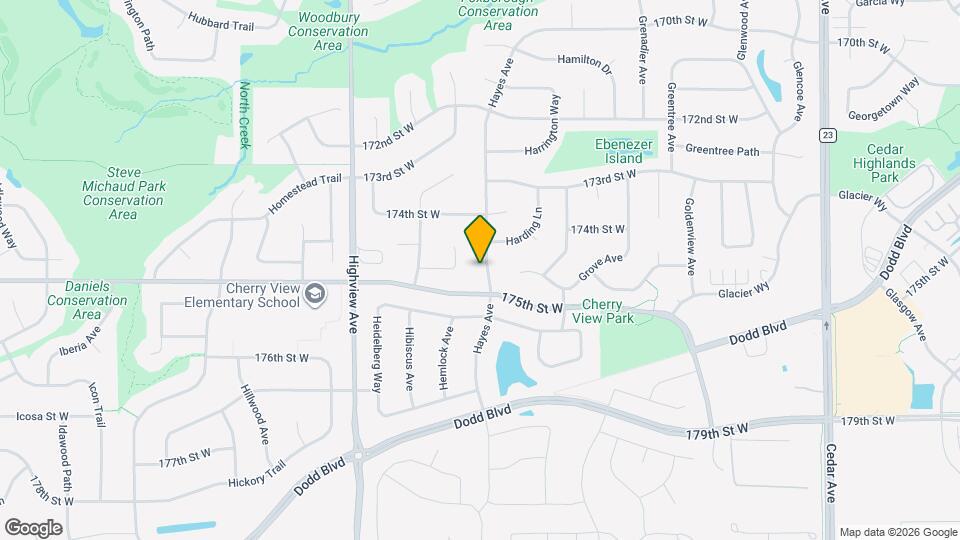 17473 Hayes Ave Map and Location Details