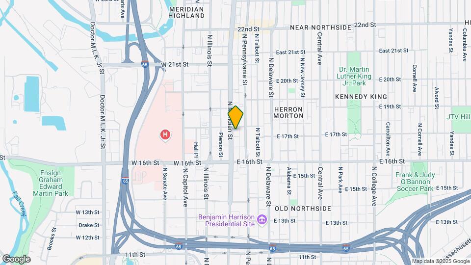 1733 N. Meridian Mapa y Detalles de la Ubicación