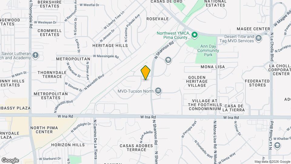 2921 W Betsy Ross Pl Map and Location Details