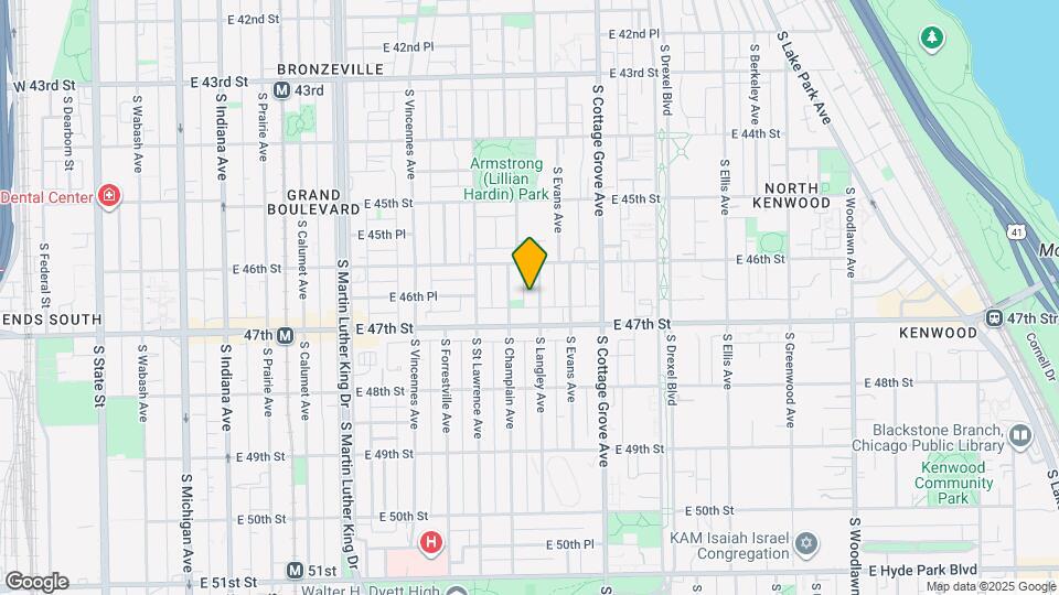 4634 S Langley Ave Map and Location Details